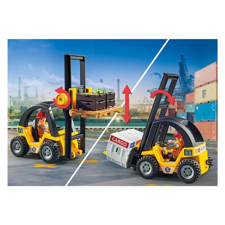 Playmobil city action heftruck met lading