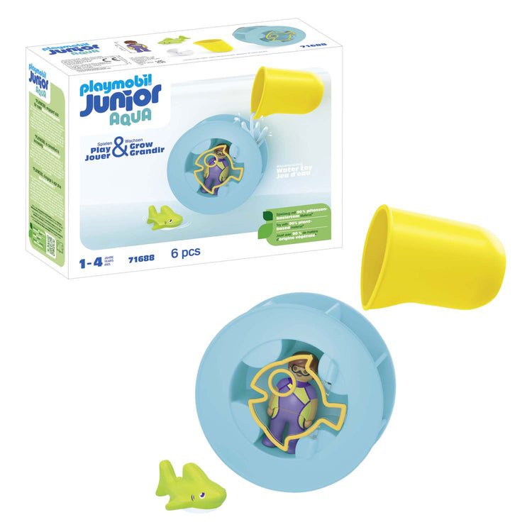 Playmobil junior waterwervelrad met babyhaai - 71688