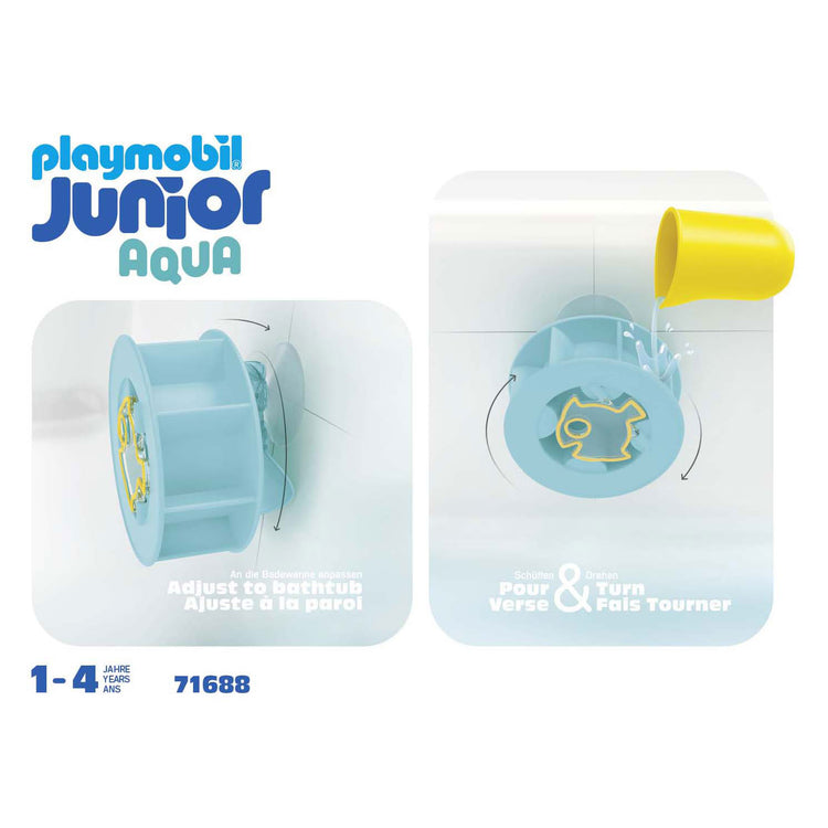 Playmobil junior waterwervelrad met babyhaai - 71688