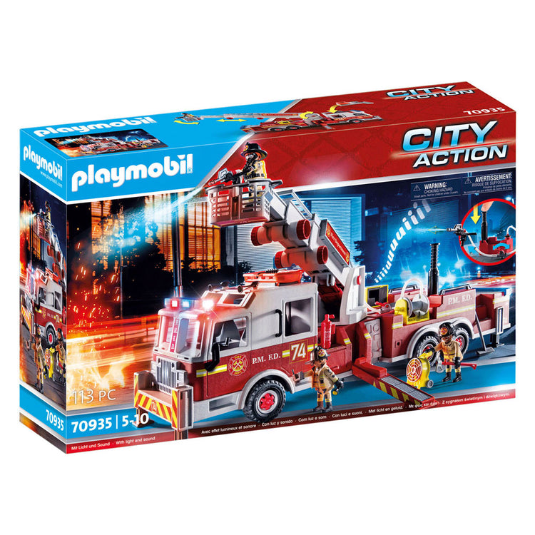 PLAYMOBIL Action Heroes Brandweerwagen: US Tower Ladder 70935