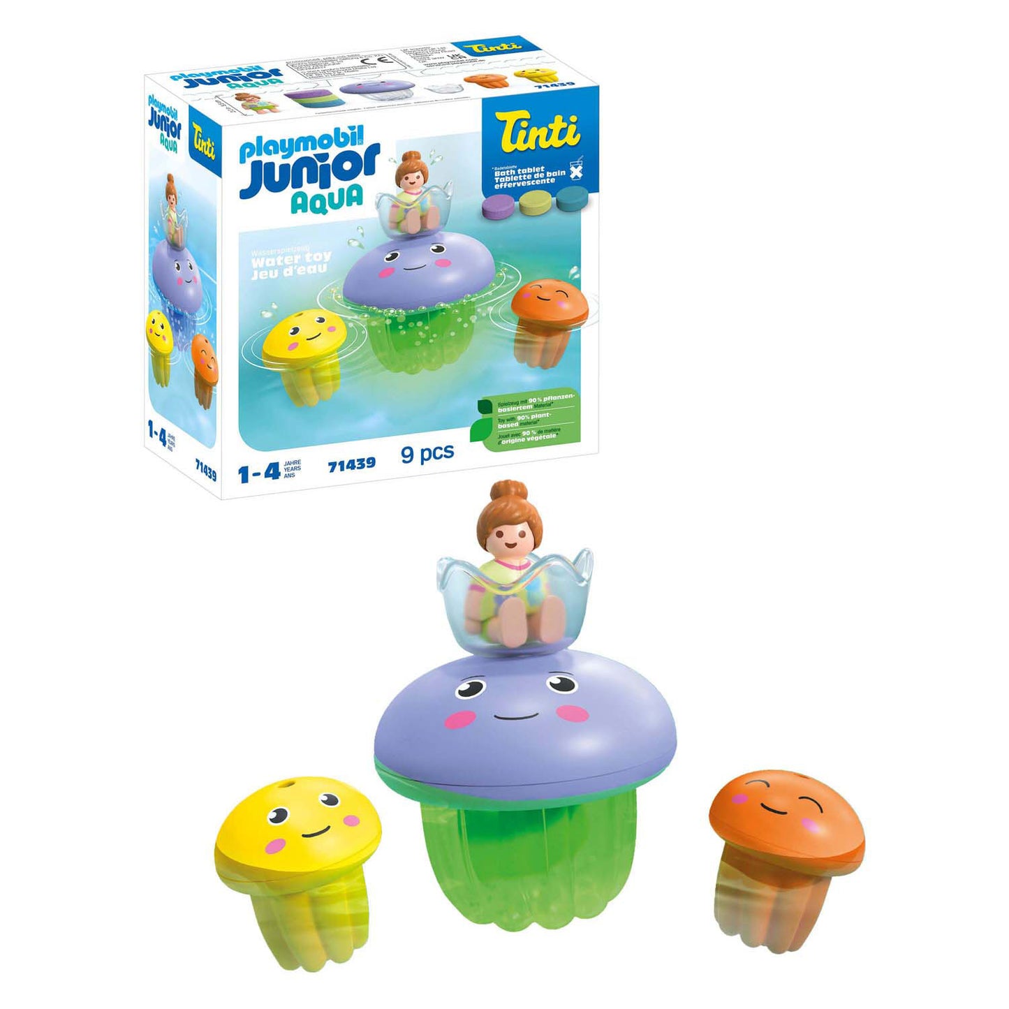 Playmobil junior tinti kleurrijke kwallenfamilie - 71439