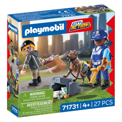 Playmobil action heroes politiehond met boef - 71731