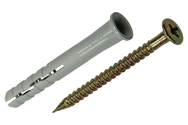 Mack 1019928 - nylon nagelplug polyamide 8 st 8 x 60 mm | 5 stuks