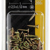 Mack 1017956 - spaanplaatschroef vz kop geelverz.200st 2,5 x 12 mm | 10 stuks