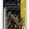 Mack 1017961 - spaanplaatschroef vz kop geelverz 100st 3,0 x 25 mm | 5 stuks