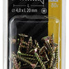 Mack 1017969 - spaanplaatschroef vz kop geelverz. 80st 4,0 x 20 mm | 5 stuks