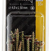 Mack 1017975 - spaanplaatschroef vz kop geelverz. 35st 4,0 x 50 mm | 5 stuks