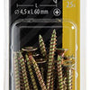 Mack 1017982 - spaanplaatschroef vz kop geelverz. 25st 4,5 x 60 mm | 5 stuks
