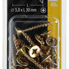 Mack 1017984 - spaanplaatschroef vz kop geelverz. 40st 5,0 x 30 mm | 5 stuks