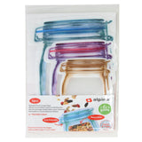 Lifetime cooking alpina herbruikbare voedselbewaarzakken 150 400 750ml set van 6 - afbeelding 1