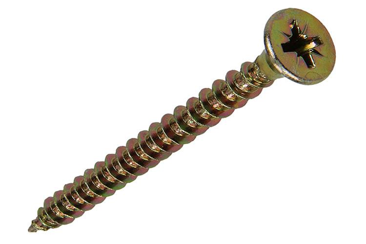 Mack 1017988 - spaanplaatschroef vz kop geelverz. 25st 5,0 x 50 mm | 5 stuks