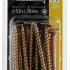Mack 1017990 - spaanplaatschroef vz kop geelverz. 20st 5,0 x 70 mm | 5 stuks