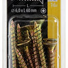 Mack 1017994 - spaanplaatschroef vz kop geelverz. 16st 6,0 x 60 mm | 5 stuks