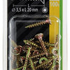 Mack 1018003 - spaanplschr.vzkop-zelfb. geelverz.100 st 3,5 x 20 mm | 5 stuks