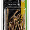 Mack 1018007 - spaanplschr.vzkop-zelfb. geelverz. 55 st 3,5 x 40 mm | 5 stuks