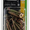 Mack 1018010 - spaanplschr.vzkop-zelfb. geelverz. 65 st 4,0 x 30 mm | 5 stuks