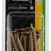 Mack 1018019 - spaanplschr.vzkop-zelfb. geelverz. 25 st 4,5 x 60 mm | 5 stuks