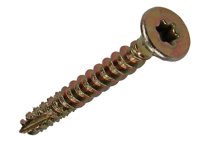 Mack 1018021 - spaanplschr.vzkop-zelfb. geelverz. 26 st 5,0 x 40 mm | 5 stuks