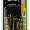 Mack 1018023 - spaanplschr.vzkop-zelfb. geelverz. 20 st 5,0 x 60 mm | 5 stuks