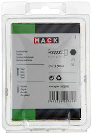 Mack 1018040 - houtdraadbout staal verzinkt 28 st 6 x 50 mm | 5 stuks - afbeelding 3