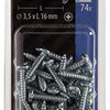 Mack 1018059 - zelftappende schroef cylkop verz. 74 st 3,5 x 16 mm | 10 stuks
