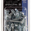 Mack 1018086 - zelfborende schroef cylkop verz 55st 4,8 x 25 mm | 5 stuks