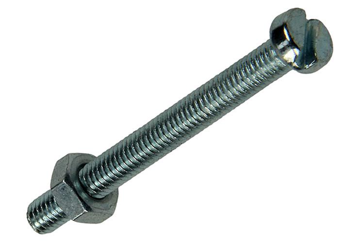 Mack 1018093 - metaalschroef cyl. kop + moer verz. 34 st m4 x 40 mm | 5 stuks