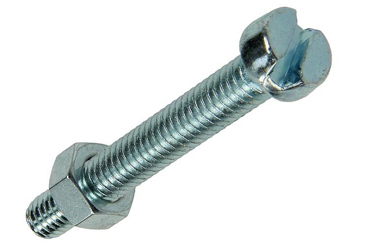 Mack 1018097 - metaalschroef cyl. kop + moer verz. 16 st m6 x 40 mm | 5 stuks