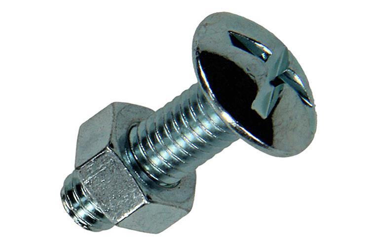 Mack 1018100 - kachelbout + moer staal verzinkt 40 st m6 x 20 mm | 5 stuks