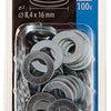 Mack 1018118 - sluitring staal verzinkt 100 st 8,4 x 16 mm | 5 stuks