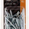 Mack 1018143 - schroefduim staal verzinkt 48 st 3,0 x 35 mm | 5 stuks