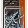 Mack 1018149 - schroefduim met gleuf verzinkt18 st 5,0 x 40 mm | 5 stuks