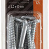 Mack 1018151 - schroefduim met gleuf verzinkt12 st 6,0 x 60 mm | 5 stuks