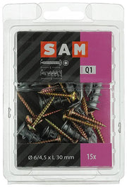 Mack 1018161 - boorplug vr gipskartplt + schr. zamac 15st 6 x 38 mm | 5 stuks - afbeelding 2