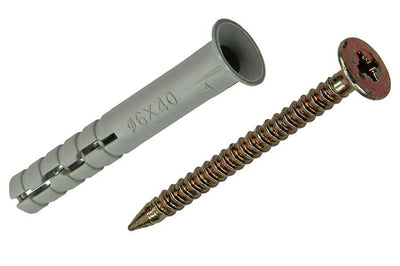 Mack 1018164 - nylon nagelplug polyamide 38 st 6 x 40 mm | 3 stuks