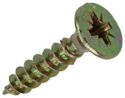 Mack 1020110 - spaanplaatschroef vz kop geel vz 200 st 5,0 x 25 mm | 5 stuks - afbeelding 1