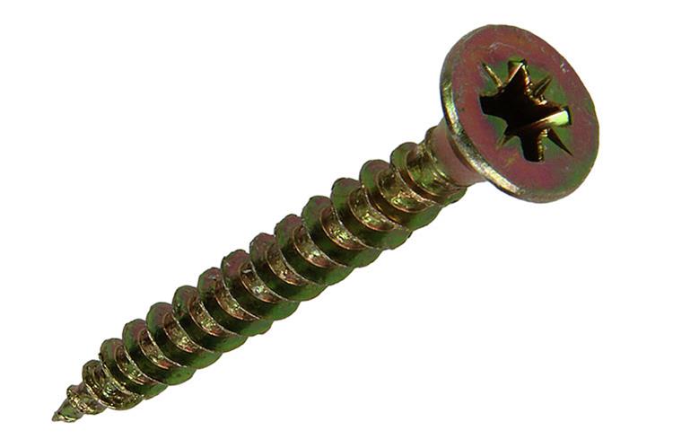 Mack 1020113 - spaanplaatschroef vz kop geel vz 200 st 5,0 x 40 mm | 3 stuks