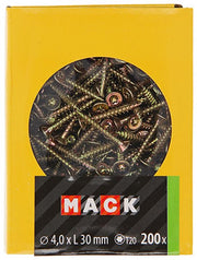 Mack 1020137 - spaanplaatschroef vz kp-zelfb.gvz 200st 4,0 x 30 mm | 5 stuks - afbeelding 2