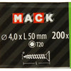 Mack 1020141 - spaanplaatschroef vz kp-zelfb.gvz 200st 4,0 x 50 mm | 3 stuks