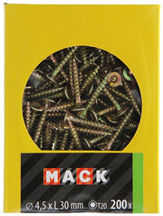 Mack 1020143 - spaanplaatschroef vz kp-zelfb.gvz 200st 4,5 x 30 mm | 5 stuks - afbeelding 2