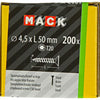 Mack 1020147 - spaanplaatschroef vz kp-zelfb.gvz 200st 4,5 x 50 mm | 2 stuks