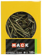 Mack 1020152 - spaanplaatschroef vz kp-zelfb.gvz 100st 5,0 x 50 mm | 5 stuks - afbeelding 2