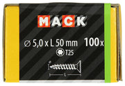 Mack 1020152 - spaanplaatschroef vz kp-zelfb.gvz 100st 5,0 x 50 mm | 5 stuks - afbeelding 4