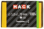 Mack 1020154 - spaanplaatschroef vz kp-zelfb.gvz 100st 5,0 x 70 mm | 3 stuks - afbeelding 4