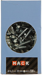 Mack 1020187 - zelfbor.schroef zeskt kop epdm-vz 100st 6,3 x 38 mm | 2 stuks - afbeelding 2