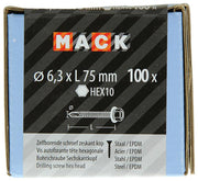 Mack 1020189 - zelfbor.schroef zeskt kop epdm-vz 100st 6,3 x 75 mm | 1 stuks - afbeelding 4