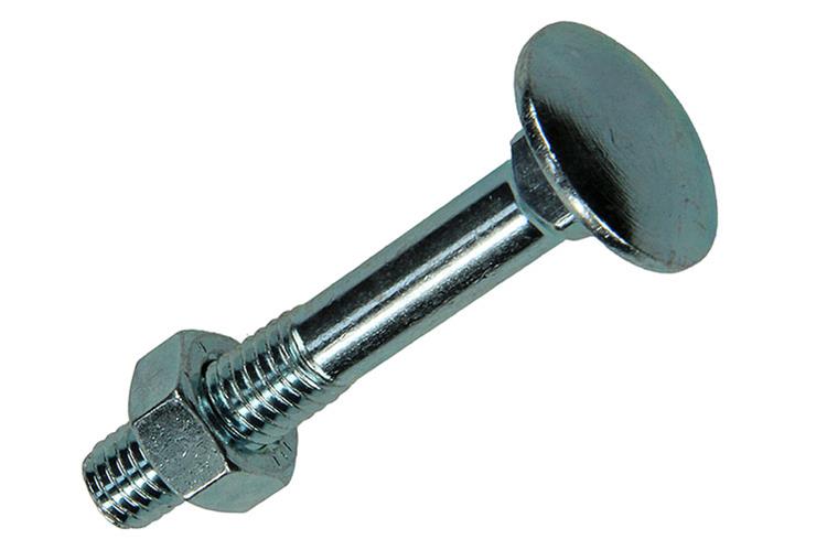 Mack 1020206 - houtbout + moer verzinkt 20 stm8 x 50 mm | 5 stuks