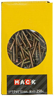Mack 1020268 - spaanplaatschroef vz kop gvz 250 st 5,0 x 50 mm | 1 stuks - afbeelding 2