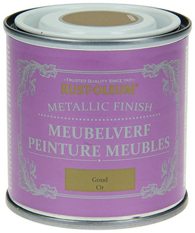 Rust-oleum 1050979 - meubelverf metallic goud 125 m | 1 stuks