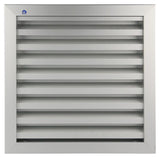 Renson 1006226 - muurrooster inbouw 411 alu f1 300x300mm | 1 stuks - afbeelding 2